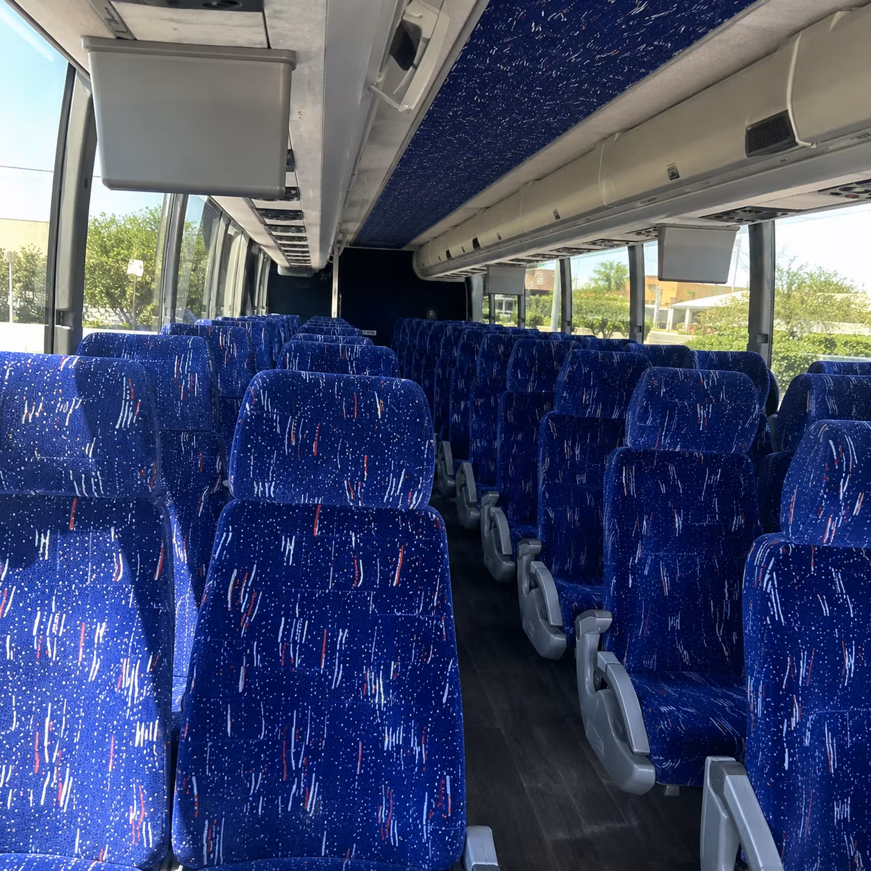 charter buses for trade show groups at hirsch memorial coliseum