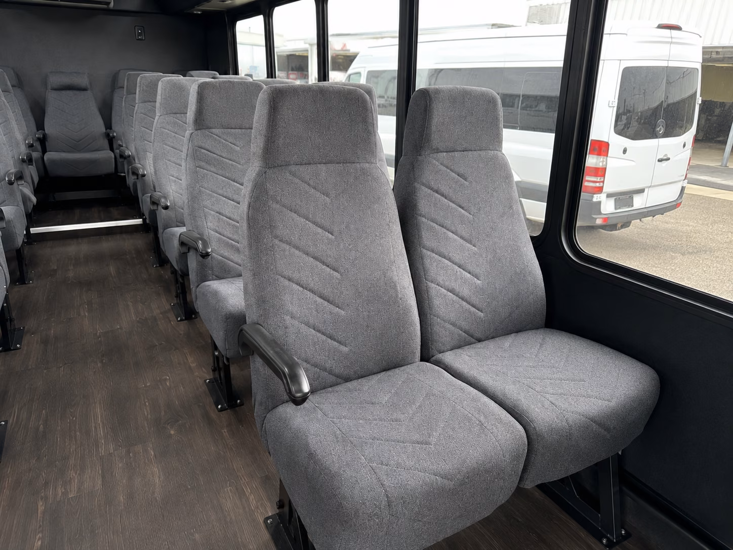 shreveport 18 passenger minibus inside