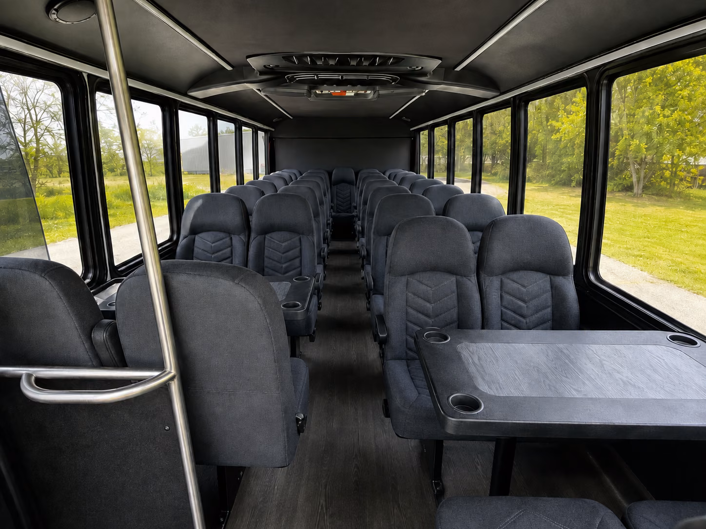 shreveport 18 passenger minibus interior