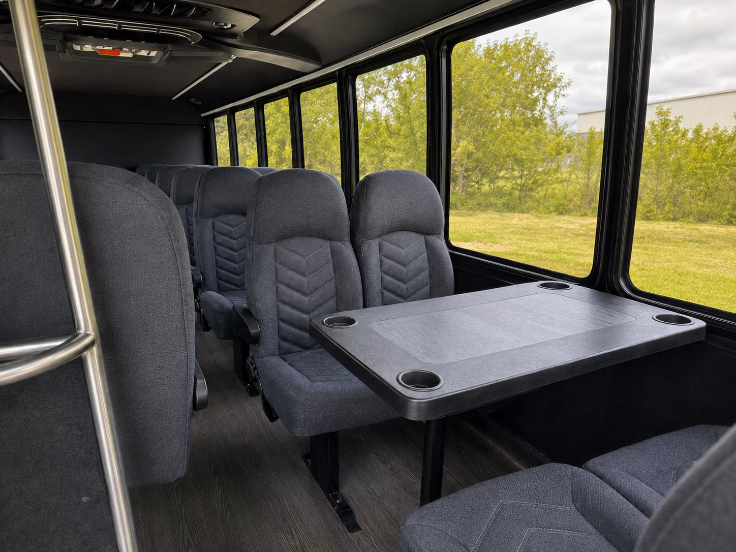 shreveport 20 passenger minibus interior