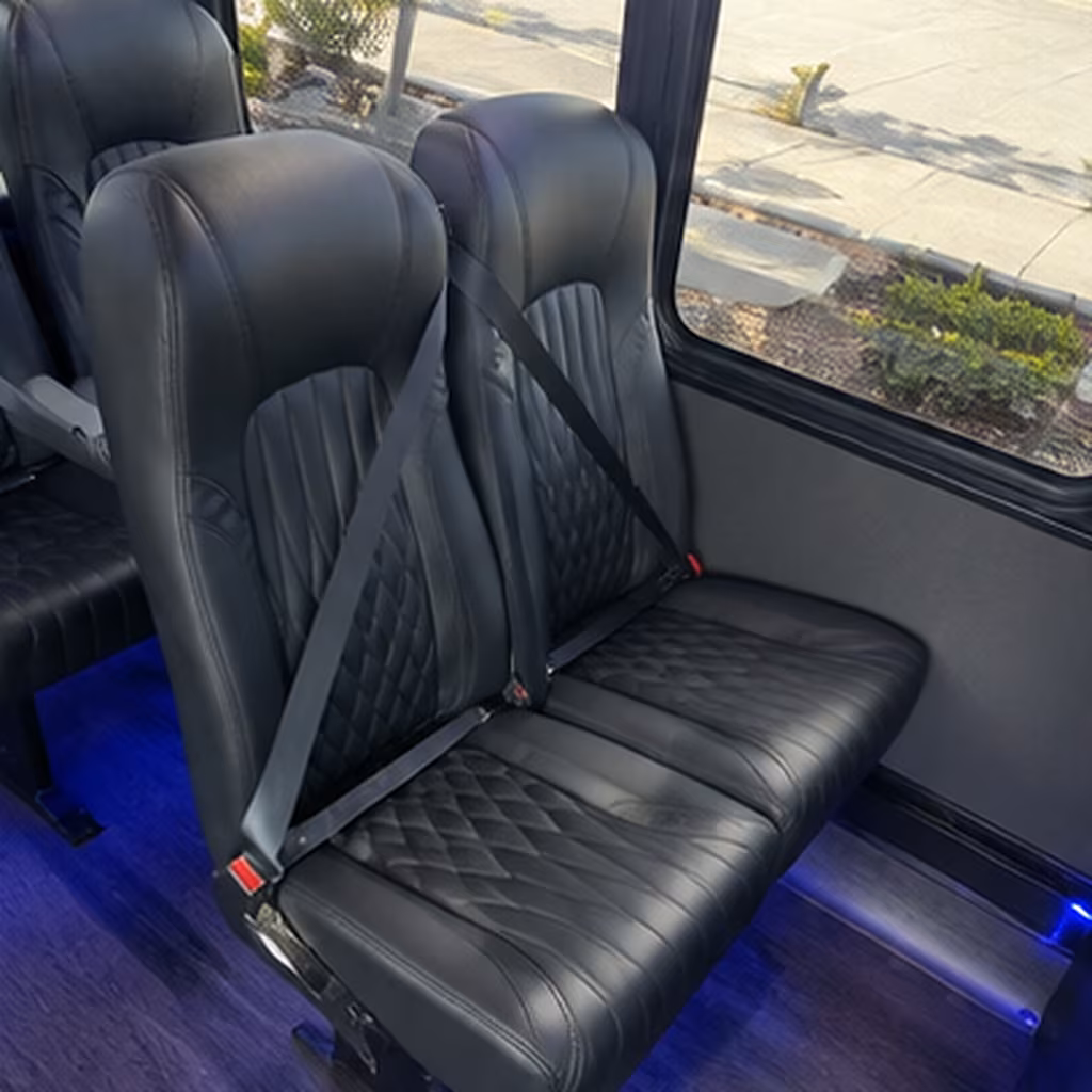 shreveport 25 passenger minibus interior