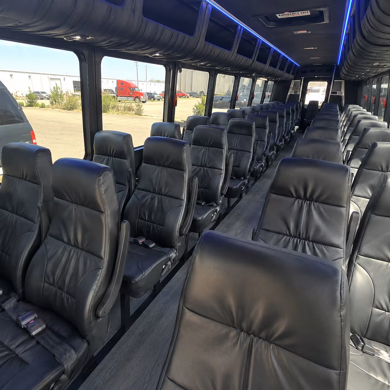shreveport 28 passenger minibus interior