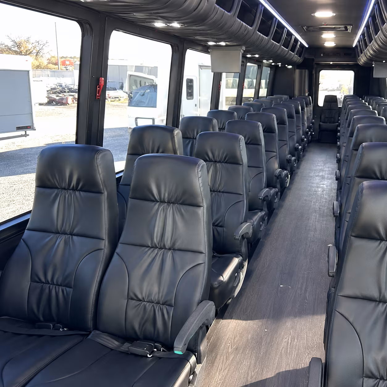 shreveport 30 passenger minibus inside
