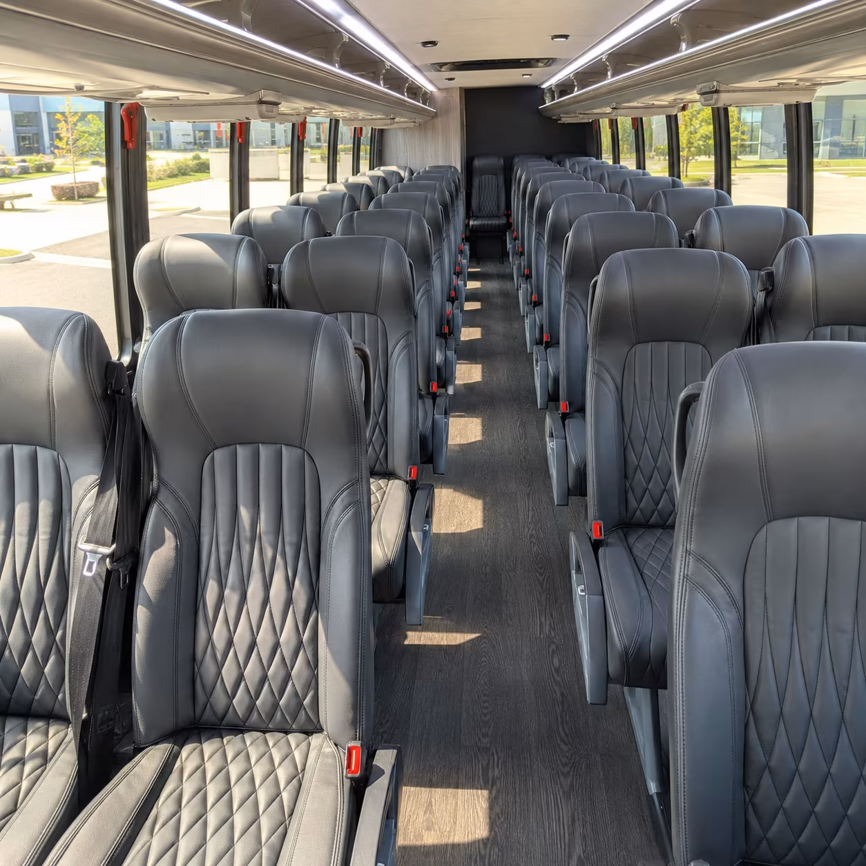 shreveport 30 passenger minibus interior