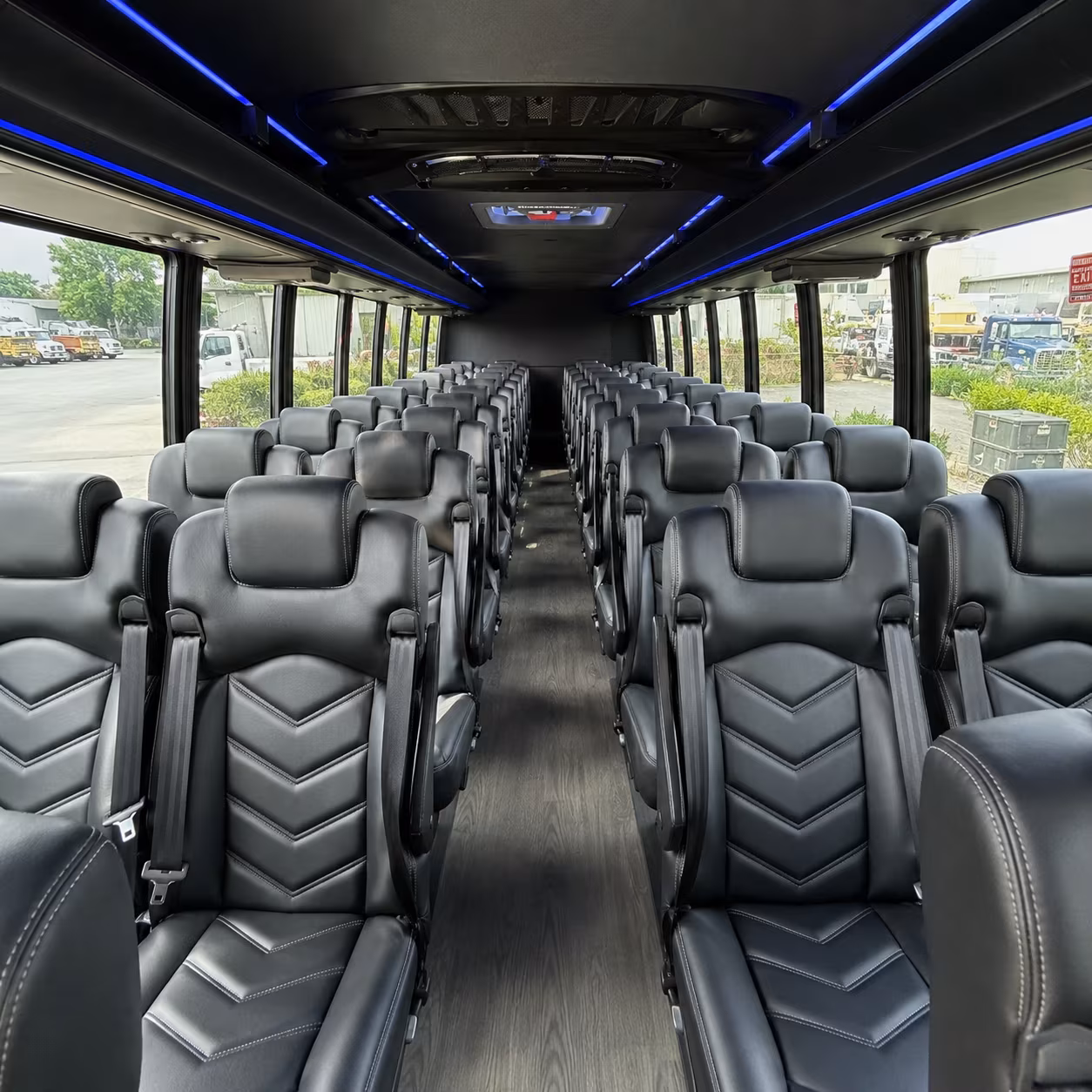 shreveport 35 passenger minibus inside