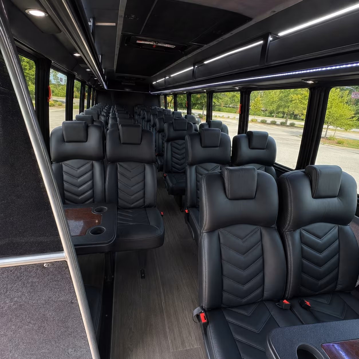 shreveport 35 passenger minibus interior