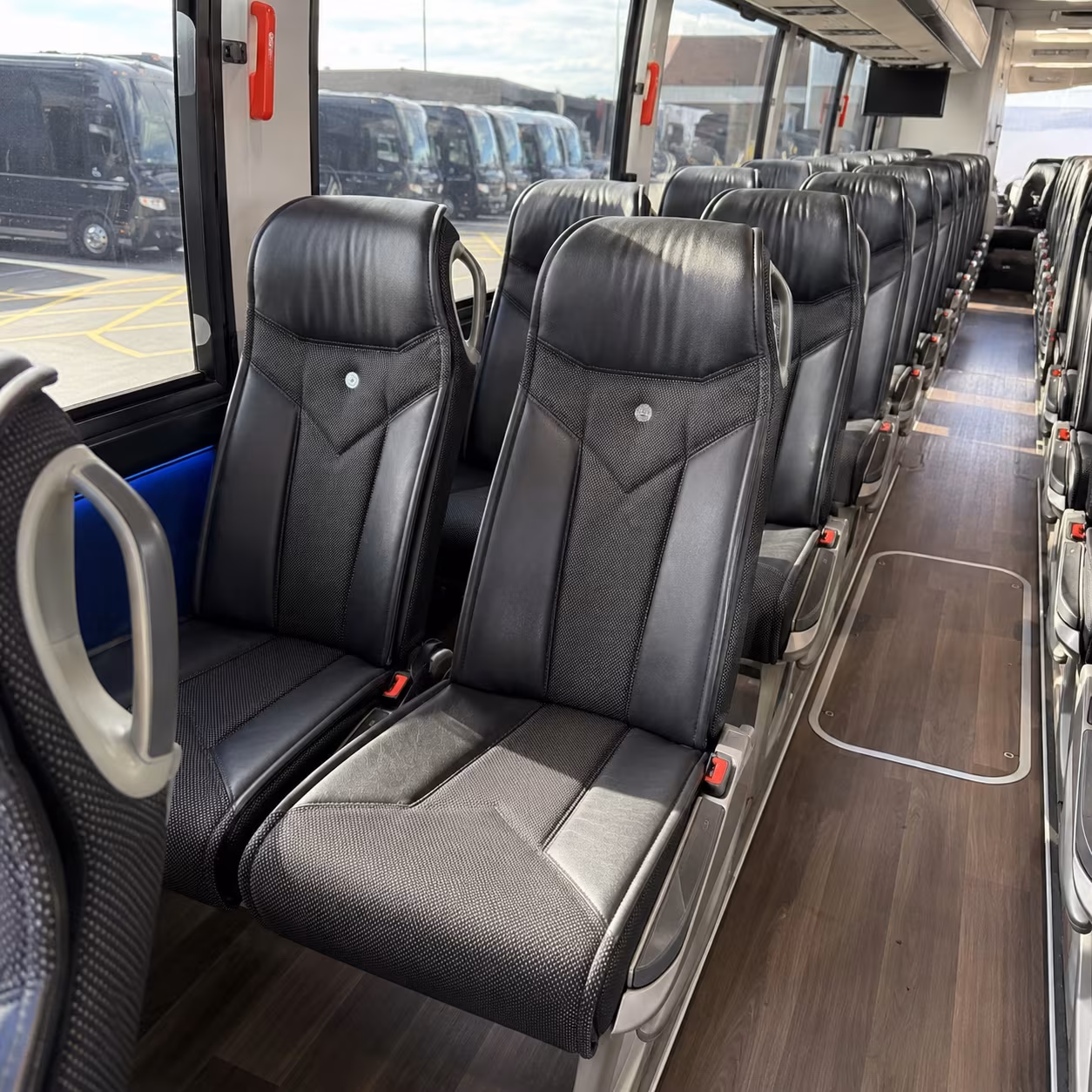 shreveport 40 passenger charter bus interior