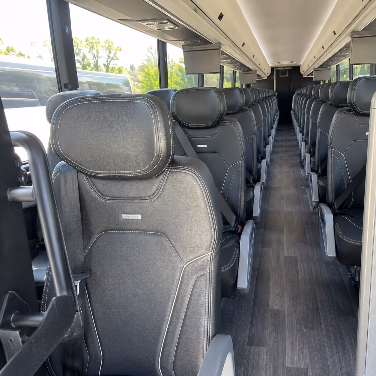 shreveport 47 passenger charter bus interior