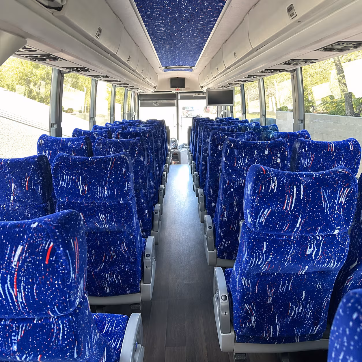 shreveport 50 passenger charter bus interior
