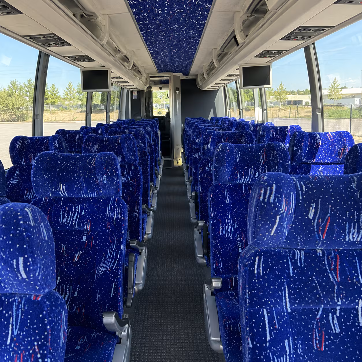 shreveport 54 passenger charter bus interior